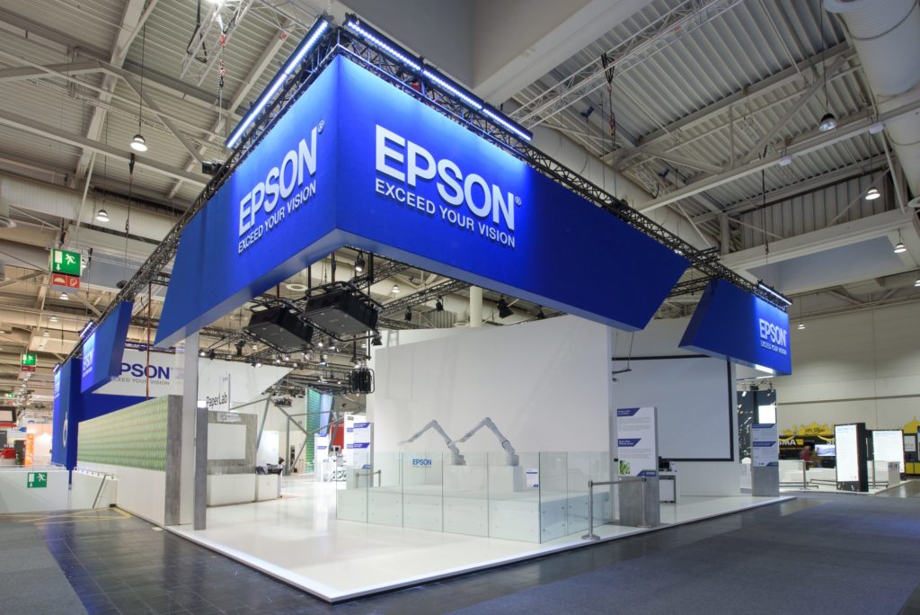 Epson – Messestand – Veranstaltungstechnik von imt